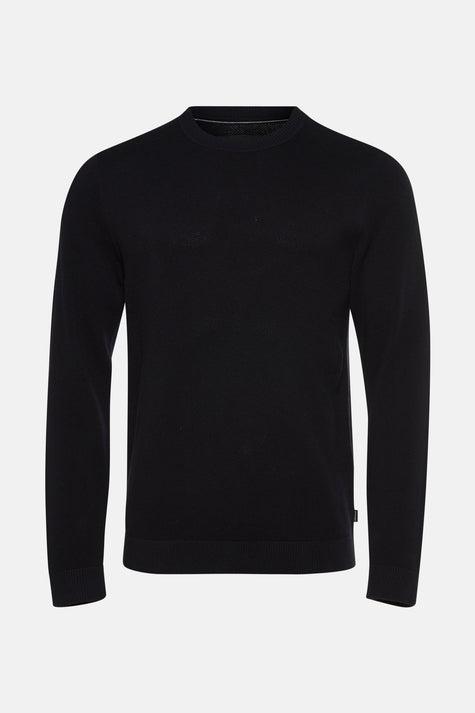 Pull à col rond - noir