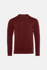 Pull col O - rouge