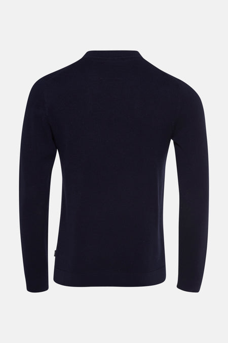 Pull à col rond - bleu