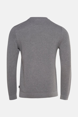 Pull à col rond - gris