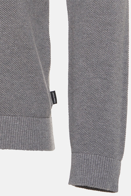 Pull à col rond - gris