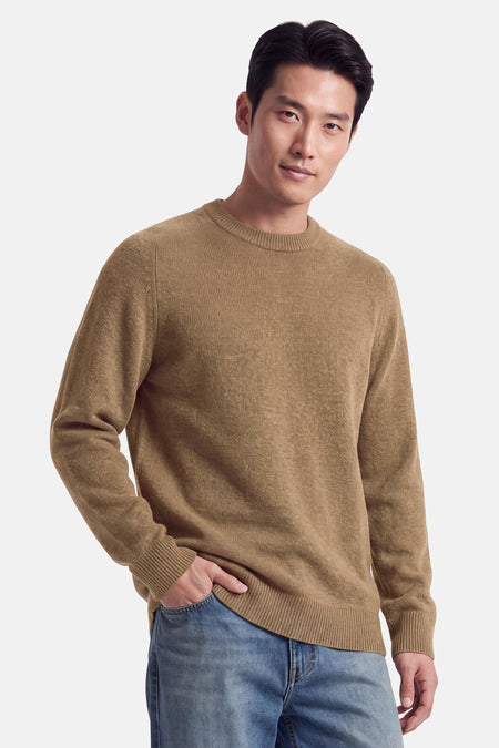 Pull col O - beige