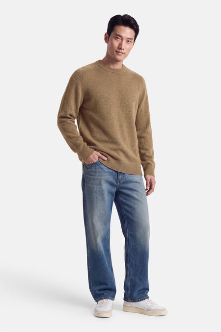 Pull col O - beige