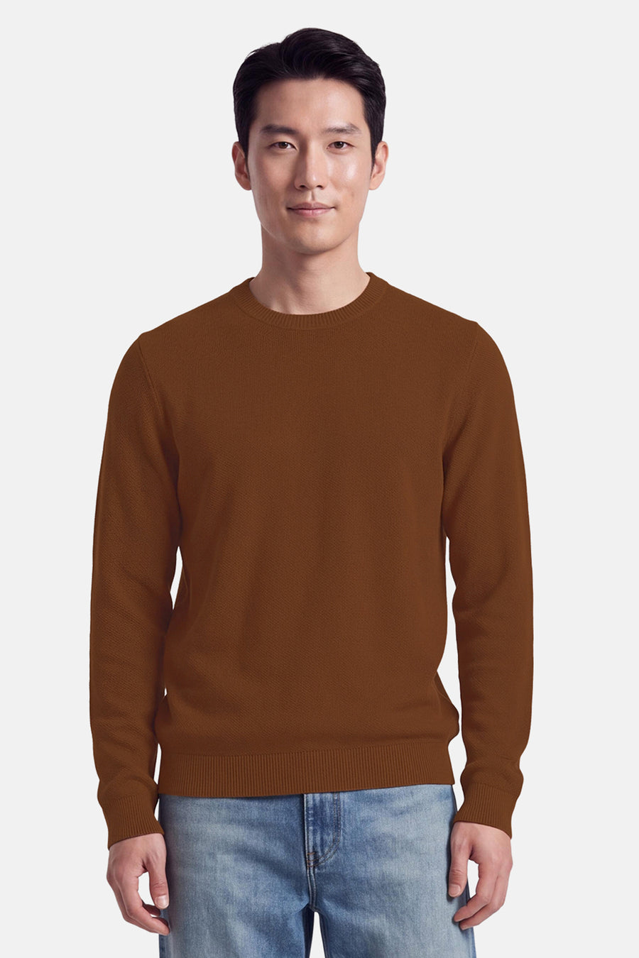 Pull col O - brun