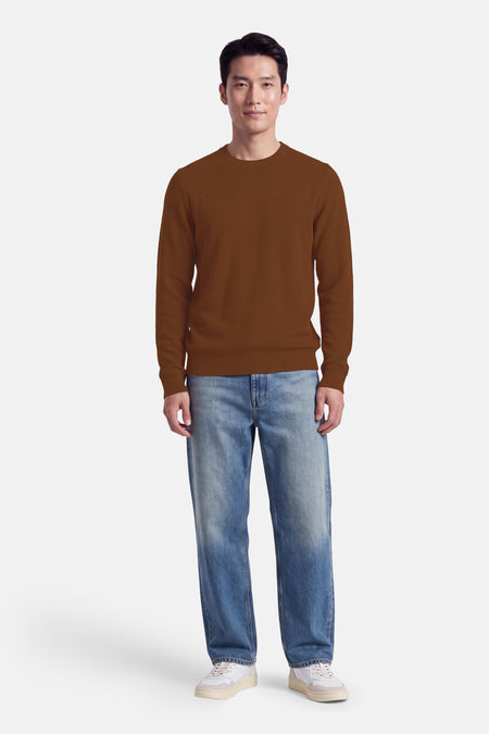 Pull col O - brun