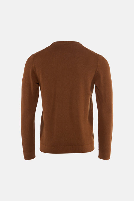 Pull col O brun - PREMIUM by JACK & JONES