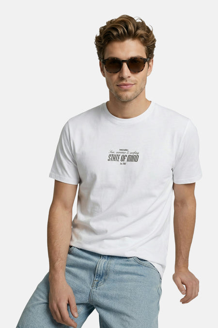 T-shirt (manches courtes) blanc - JJREBEL