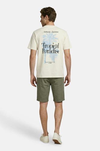 T-shirt (manches courtes) beige - JJREBEL