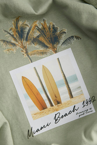 T-shirt à manches courtes - vert - ORIGINALS BY JACK & JONES