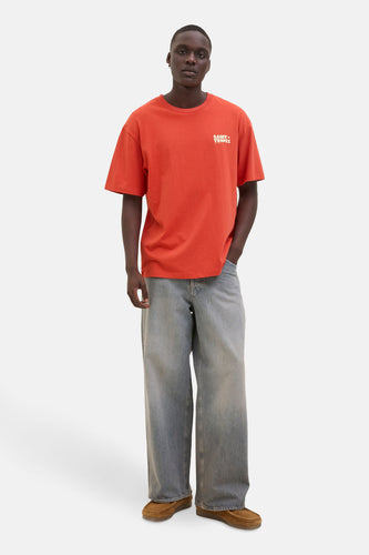 T-shirt à manches courtes - Orange - ORIGINALS BY JACK & JONES