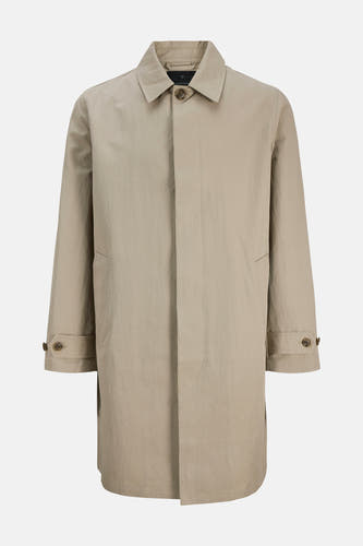 Manteau court beige de PREMIUM by JACK & JONES, avec manches longues et fermeture à boutons.