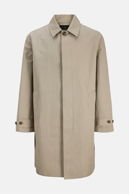 Beige, korte jas van PREMIUM by JACK & JONES, met lange mouwen en knoopsluiting.