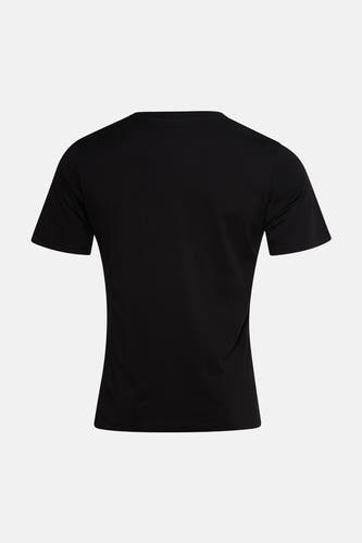 T-shirt noir à manches courtes de ORIGINALS BY JACK & JONES, couleur unie, vue arrière.