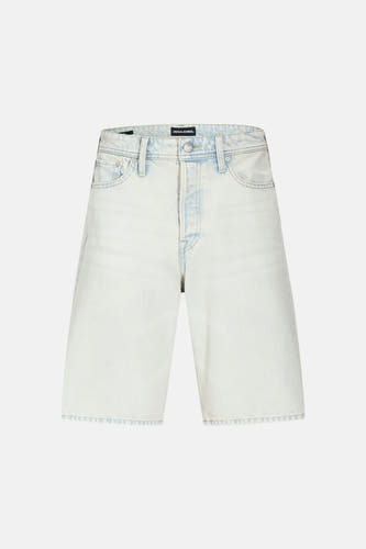 Short en jean bleu clair de JACK & JONES JEANS INTELLIGENCE avec fermeture à boutons et jambes larges.