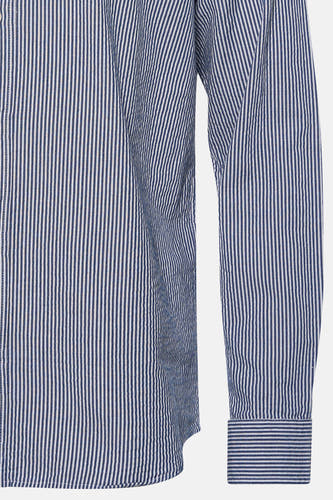 Chemise bleue rayée de PREMIUM by JACK & JONES, à manches longues et avec une finition soignée.