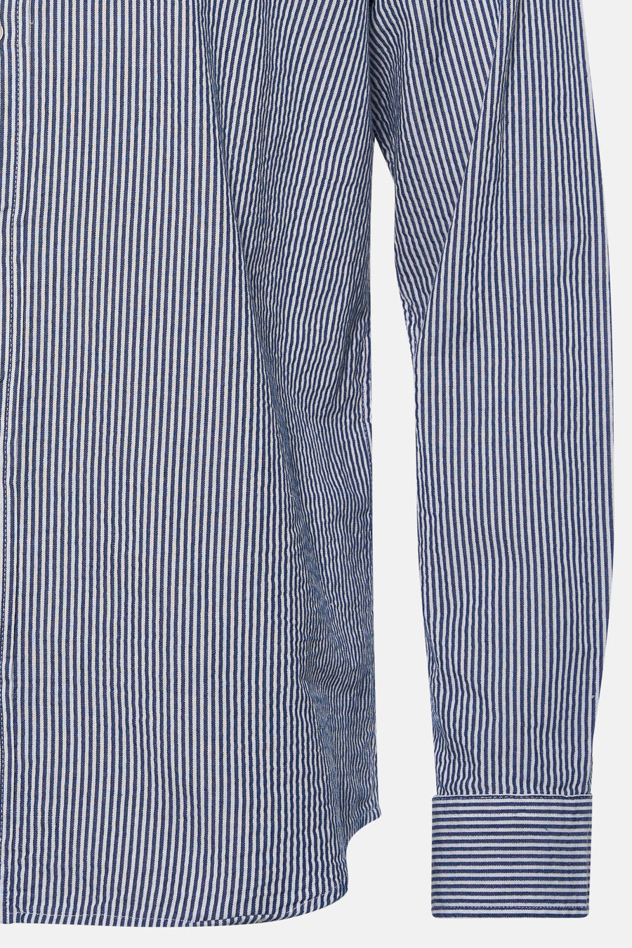 Chemise bleue rayée de PREMIUM by JACK & JONES, à manches longues et avec une finition soignée.
