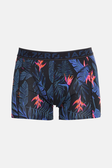 Boxershort multicolore d'ACCESSORIES BY JACK & JONES, avec imprimé de fleurs et de feuilles tropicales.