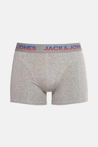 Boxer short gris d'ACCESSORIES BY JACK & JONES, avec une ceinture élastique grise à logo.