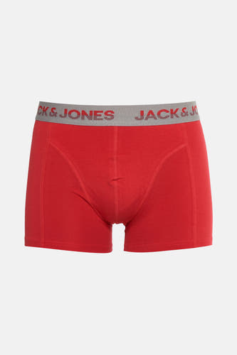Short de boxers ACCESS ACCESS ACCESS BY JACK & JONES, avec une cece grisée avec des logos rouges.