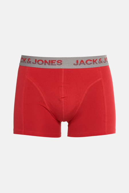 Short de boxers ACCESS ACCESS ACCESS BY JACK & JONES, avec une cece grisée avec des logos rouges.