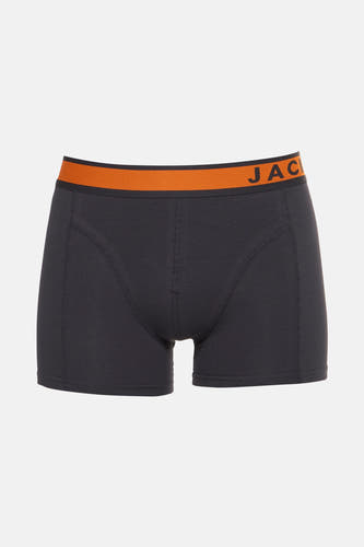 Boxer short bleu marine d'ACCESSORIES BY JACK & JONES, avec une ceinture orange à logo de marque.
