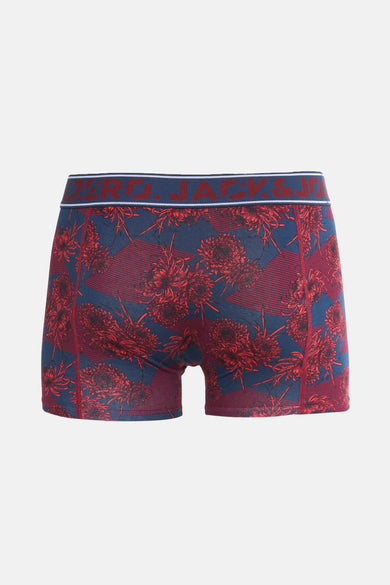 Boxershort multicolore d'ACCESSORIES BY JACK & JONES, avec un motif floral et une texture rayée.