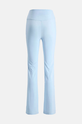 Pantalon de jogging bleu de JJXX, avec jambes évasées et un tissu lisse et uni.