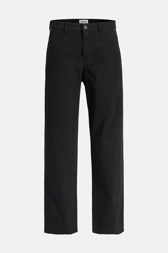 Pantalon noir de JACK & JONES JEANS INTELLIGENCE, avec jambes droites et détails subtils.