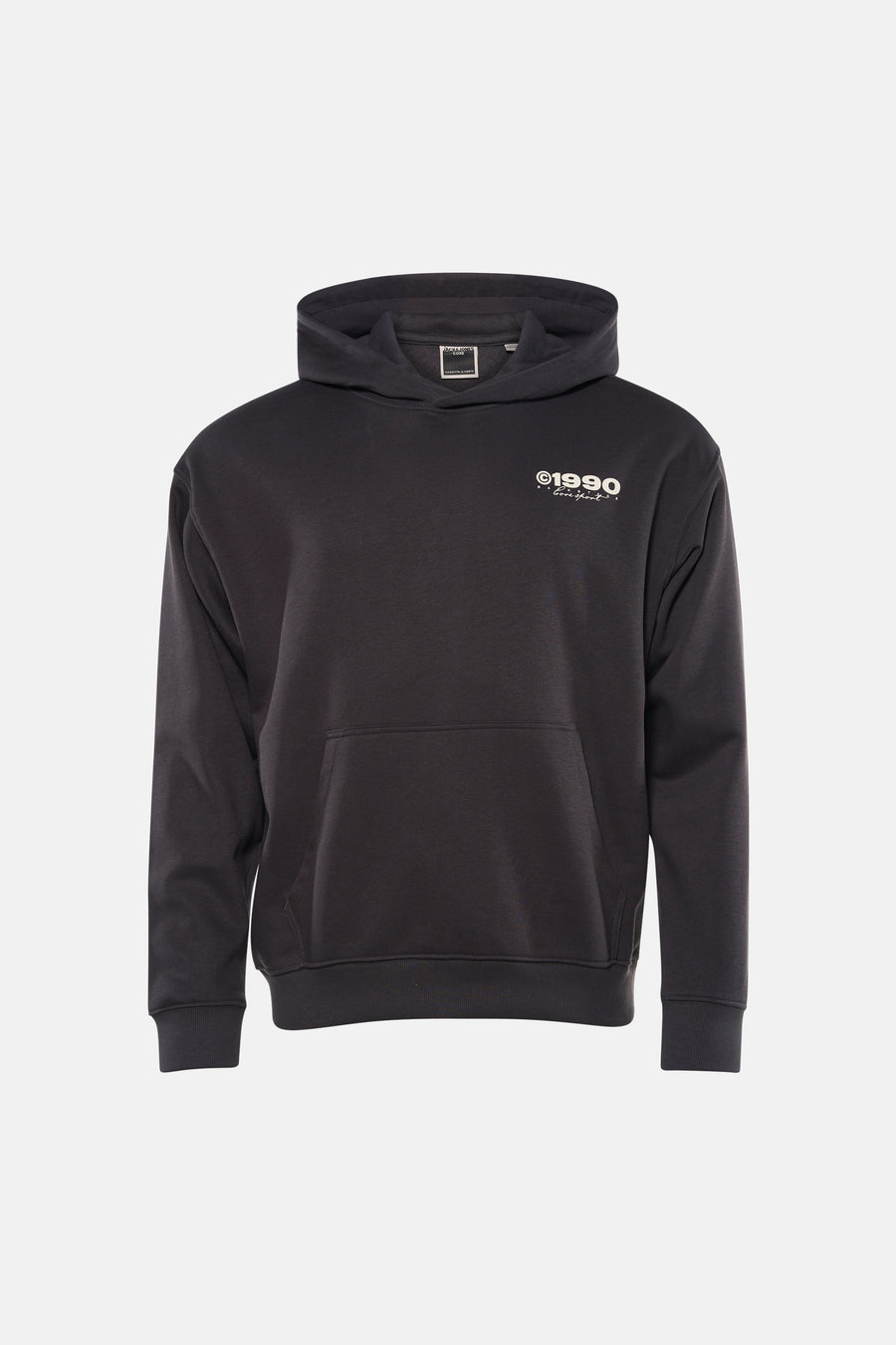 Sweatshirt à capuche gris de CORE by JACK & JONES, avec 'Archive' imprimé au dos.