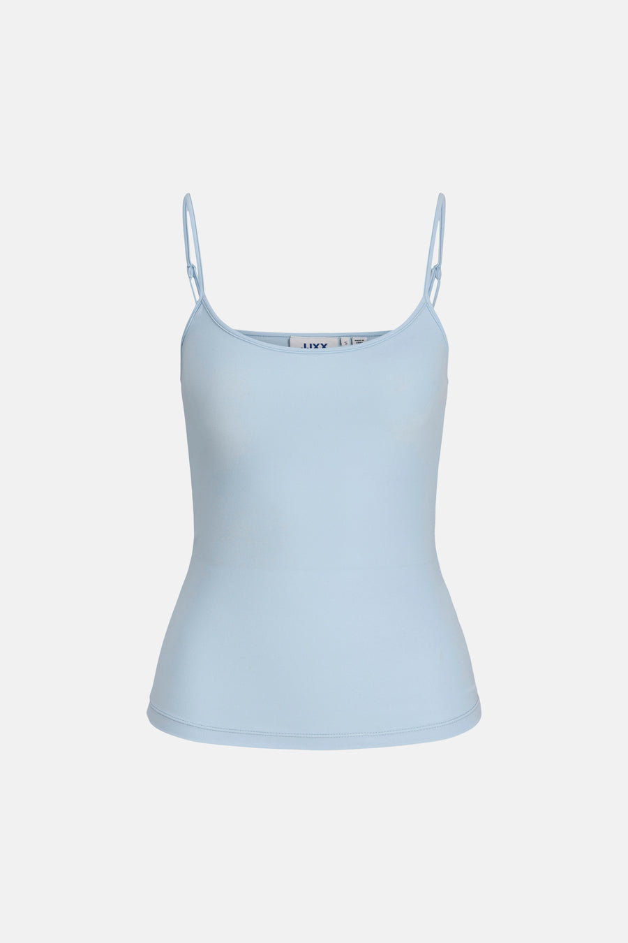Haut bleu à fines bretelles de JJXX, couleur unie et fines bretelles.