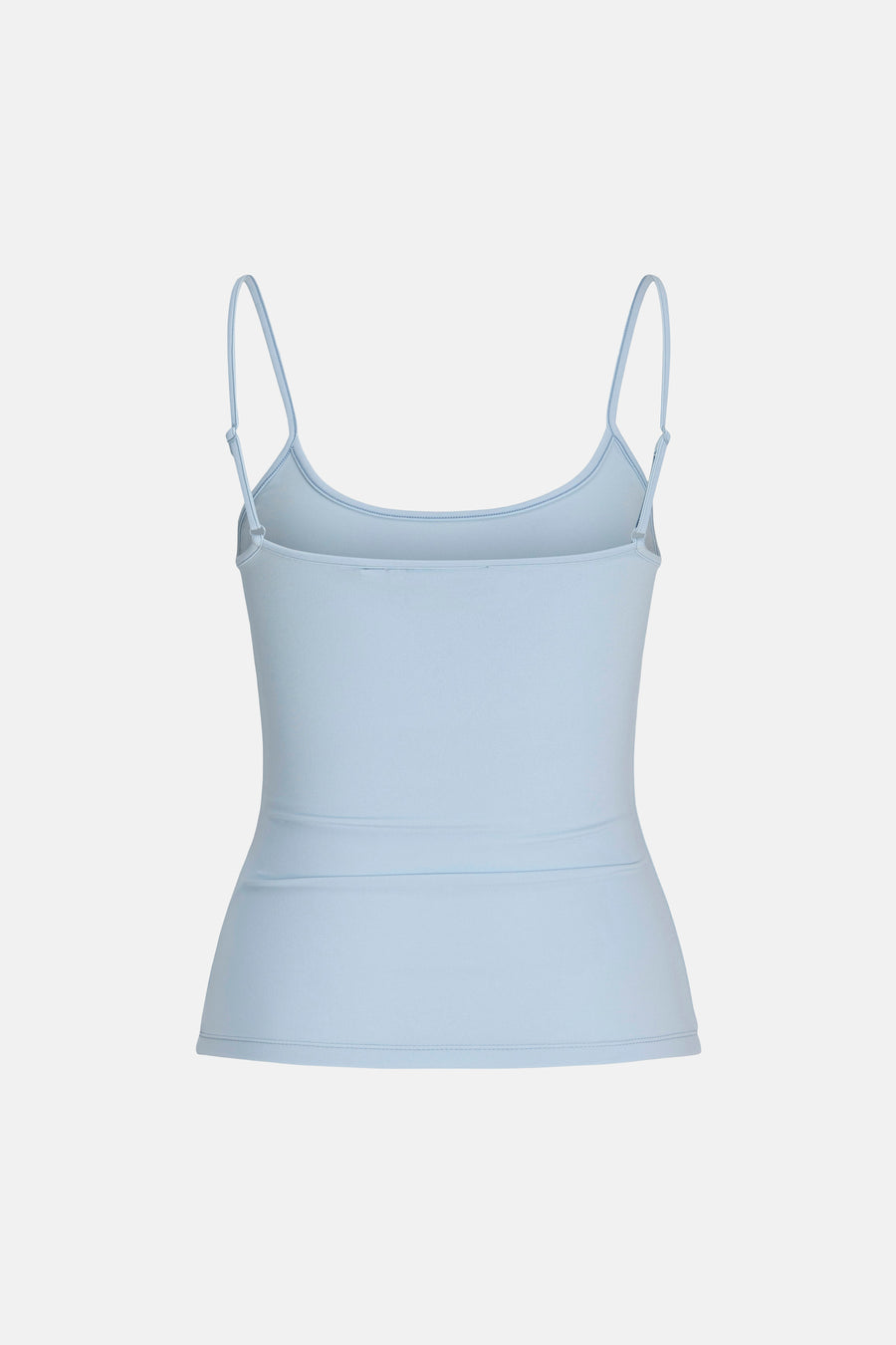 Haut bleu à fines bretelles de JJXX, vu de dos avec bretelles réglables.
