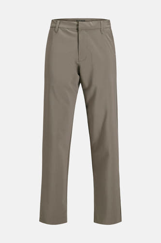 Chino gris de PREMIUM by JACK & JONES, motif uni avec jambes droites.