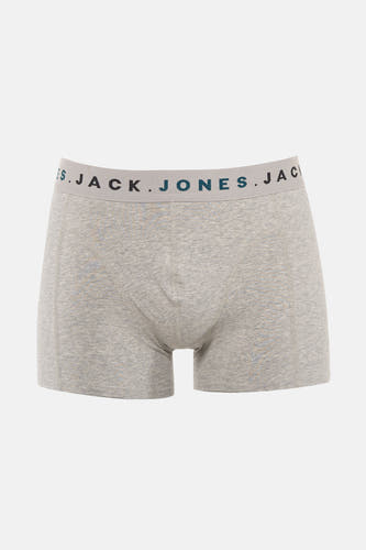 Boxer short gris d'ACCESSORIES BY JACK & JONES, avec une ceinture élastique et des détails subtils.
