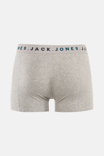 Grijze boxershort van ACCESSORIES BY JACK & JONES, met een elastische tailleband en subtiele details.