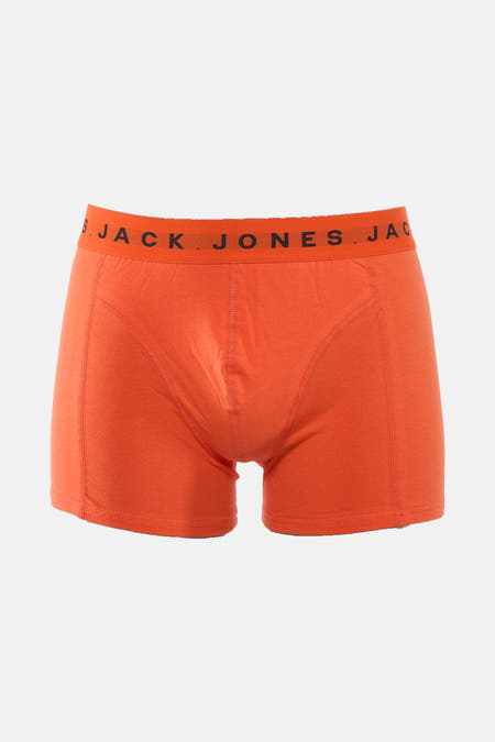 Boxer short orange d'ACCESSORIES BY JACK & JONES, avec une ceinture élastique à logo.