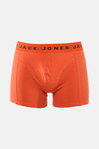 Oranje Jack & Jones boxershort met zwarte tailleband.