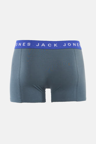 Blauwe boxershort van ACCESSORIES BY JACK & JONES, met elastische band met merklogo.