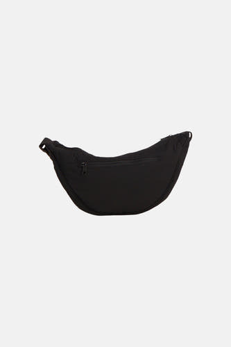 Sac à bandoulière noir incurvé de ACCESSORIES BY JACK & JONES avec poche arrière zippée.
