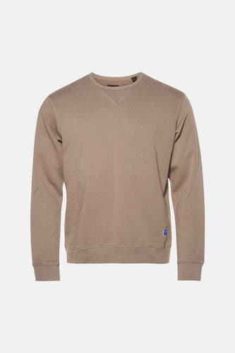 Sweat col O - taupe