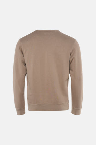 Sweat col O - taupe