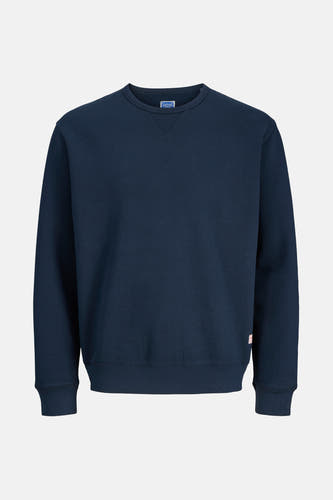 Pull-over bleu de PREMIUM BLUE par JACK & JONES, couleur unie et manches longues.