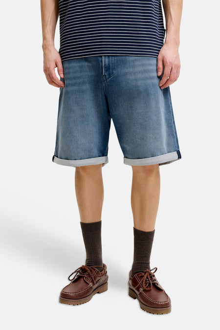 Short 5 poches - mid blue denim