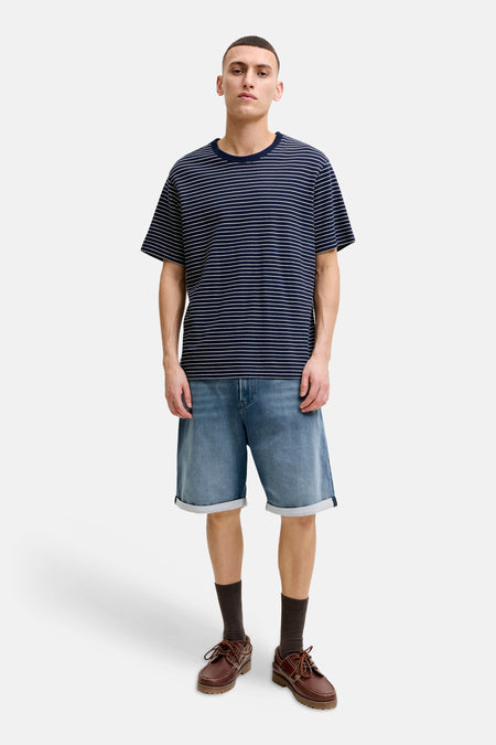 Short 5 poches - mid blue denim