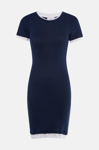 Robe à manches courtes - bleu
