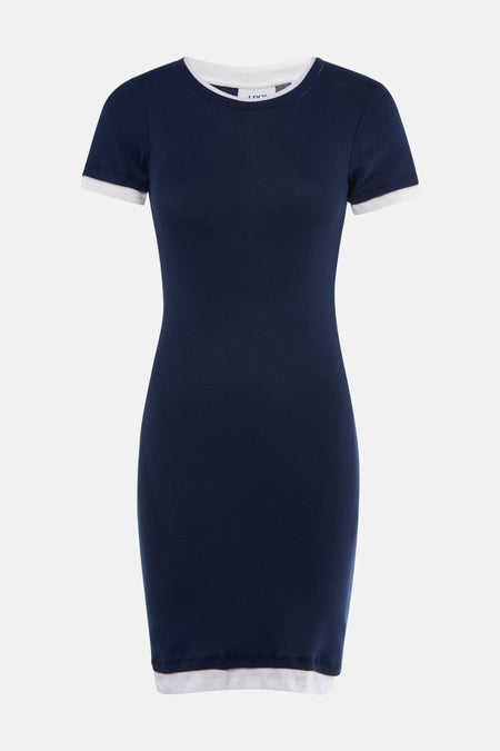 Robe à manches courtes - bleu