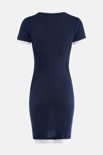 Robe à manches courtes - bleu