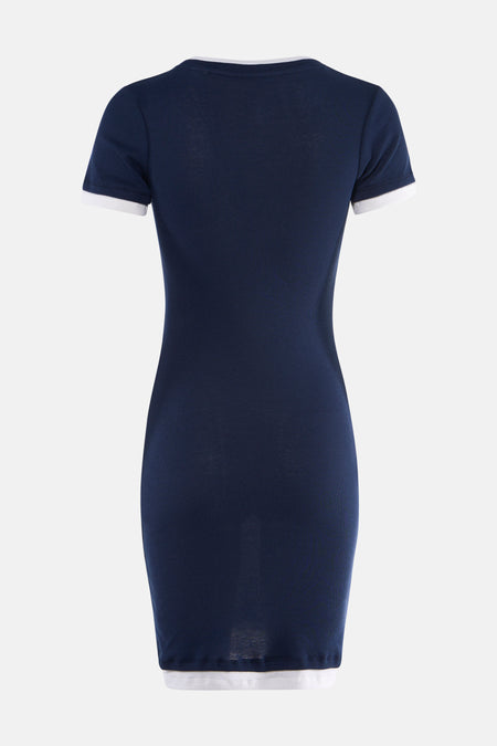 Robe à manches courtes - bleu