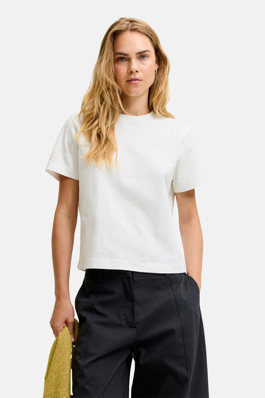 Top uni manche courte blanc - JJXX
