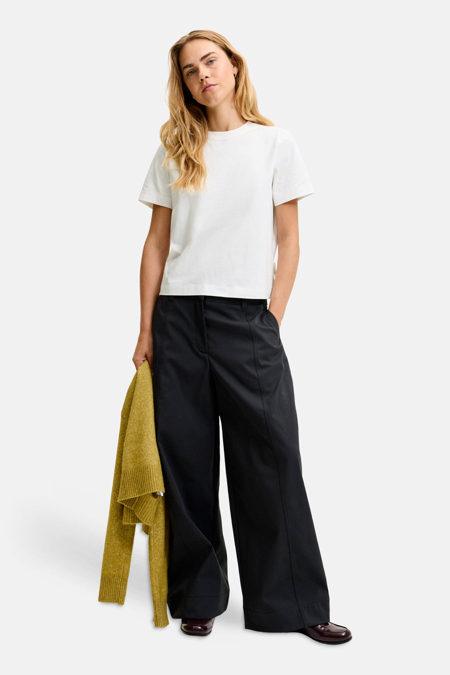 Top uni manche courte blanc - JJXX
