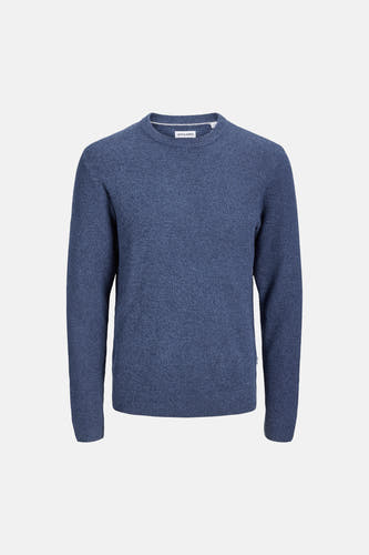 Pull col O - bleu